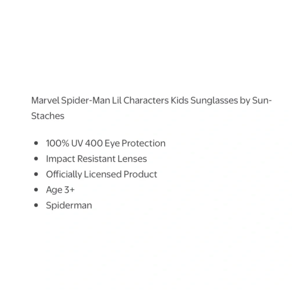 Spider-Man Kids Sunglasses - Red and Black